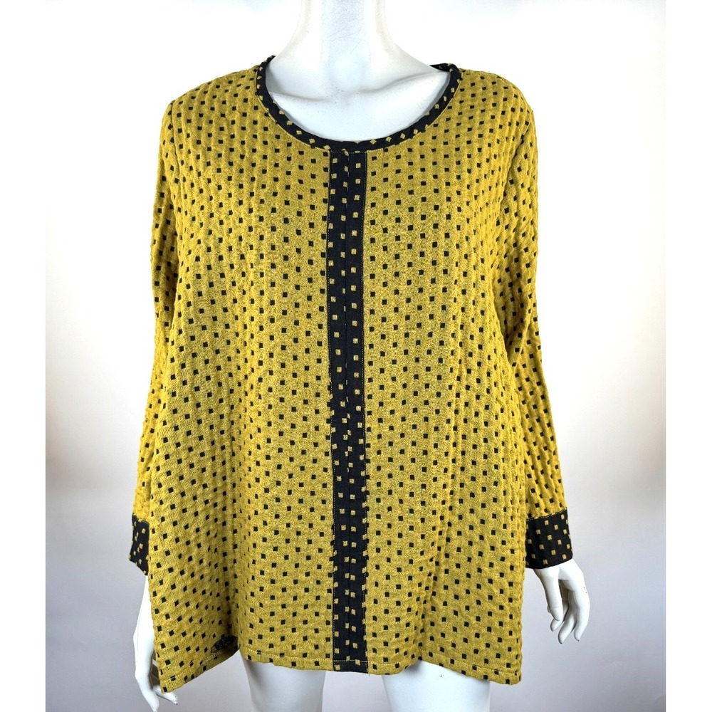 Habitat Cobblestone Hi Low Top Women XL NWT Art To Wear Cotton Textured Tunic
